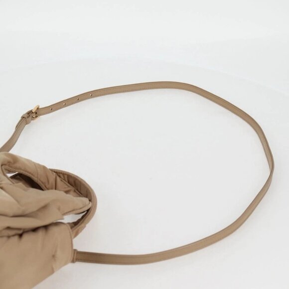 PRADA Hand Bag Nylon 2way Beige Gold Auth 118908SM - Picture 9 of 16